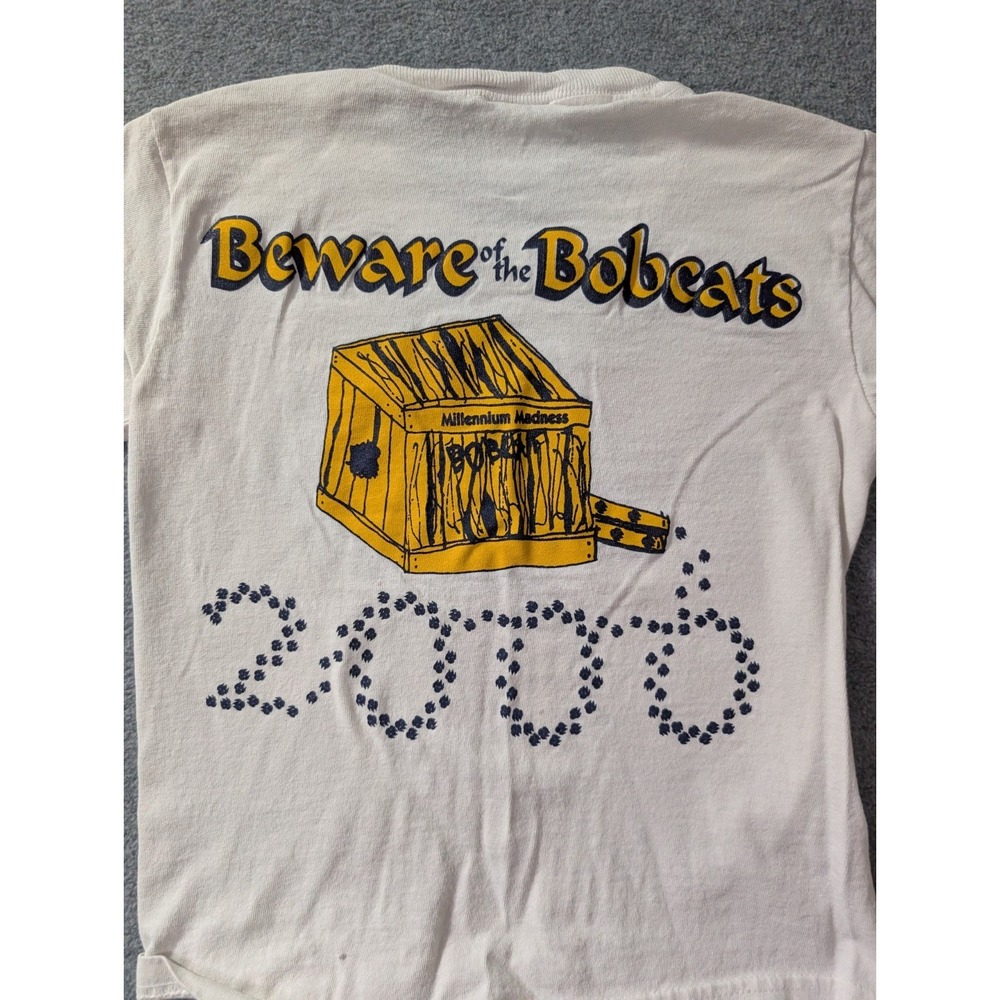 VTG 2000 Delta Barstow Bobcats Youth S 6-8 Tee Kidcore Grunge Y2K Millennial